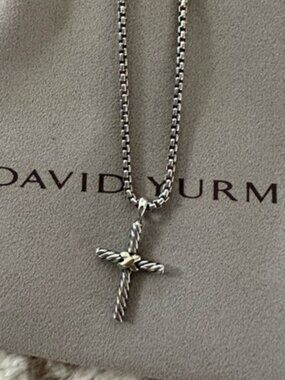 David Yurman petite cross necklace